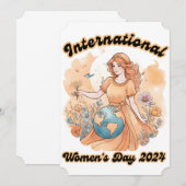 Gelukkige Vrouwendag 8 maart 2024 Kaart (Voorkant / Achterkant)