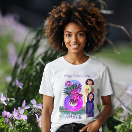 Gelukkige Vrouwendag | 8 maart licht Tri-Blend Shirt