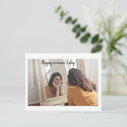 Gelukkige vrouwendag briefkaart (Staand voorkant)