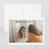 Gelukkige vrouwendag briefkaart (Voorkant / Achterkant)