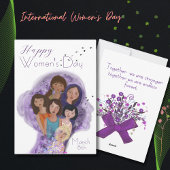 Gelukkige Vrouwendag hand getekend Illustratie Feestdagenkaart