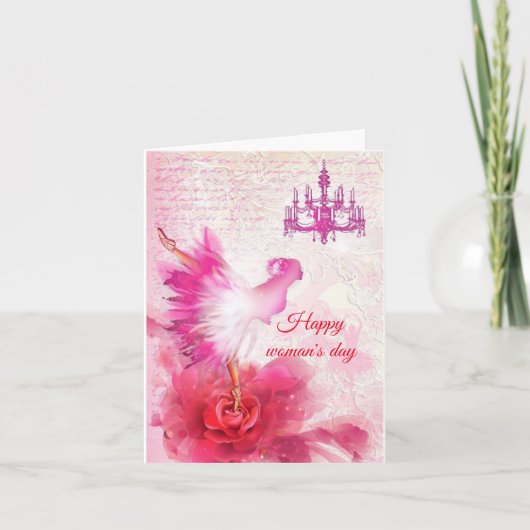 Gelukkige vrouwendag kaart (Voorkant)