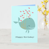 Gelukkige Walvis Kaart (Gele Bloem)