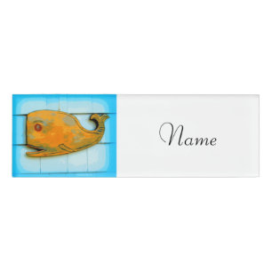 gelukkige walvis naambadge