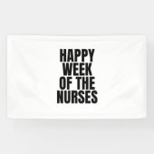 gelukkige week van de verpleegkundigen spandoek (Horizontaal)