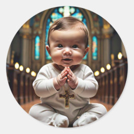 gelukkige wereld ronde sticker