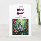 Gelukkige Wereldlemurendag | Laatste vrijdag in ok Kaart (Voorkant)