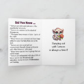 Gelukkige Wereldlemurendag | Laatste vrijdag in ok Kaart (Binnen)