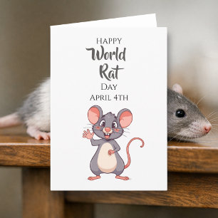 Gelukkige Wereldratten Dag! 4 april Kaart