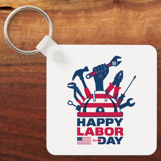 Gelukkige werkdag, Vrijheid van je leven Sleutelhanger (Voorkant)