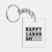 Gelukkige werkdag, Vrijheid van je leven Sleutelhanger (Voorkant Links)