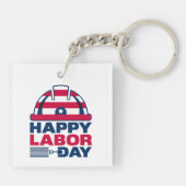 Gelukkige werkdag, Vrijheid van je leven Sleutelhanger (Achterkant)