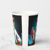 gelukkige wetenschapper papieren bekers (Rechts)