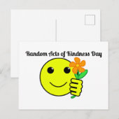 Gelukkige Willekeurige Acten van Vriendelijkheid Briefkaart (Voorkant / Achterkant)