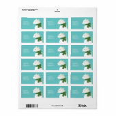 Gelukkige Winter Ijsbeer Etiket (Full Sheet)