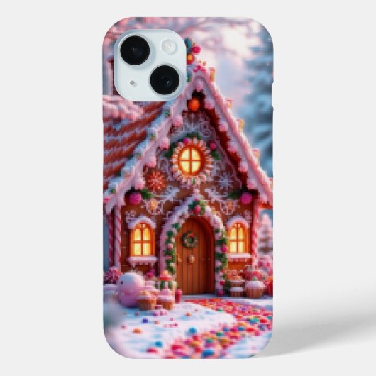 Gelukkige winter met Kerstmis Case-Mate iPhone Case (Achterkant)