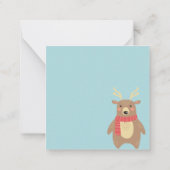 Gelukkige Winter Notitiekaartje (Achterkant)