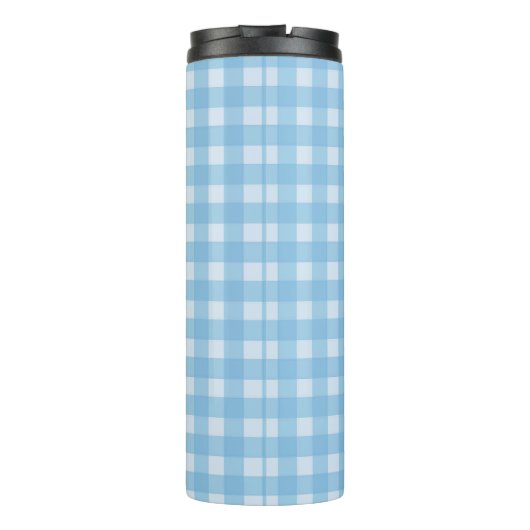 Gelukkige Witte Moederkat Met Drie Kittens In Boge Thermosbeker (Achterkant)