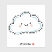 Gelukkige Wolk  Sticker (Vel)
