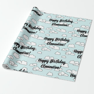 Gelukkige Wolken Cadeaupapier