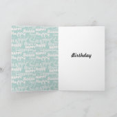 Gelukkige Woorden Aqua Kaart (Binnen)