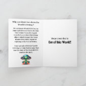 Gelukkige World UFO Dag Kaart (Binnen)