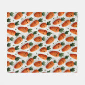 Gelukkige Wortels Fleece Deken (Voorkant (Horizontaal))