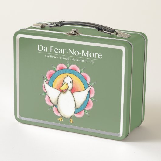 Gelukkige Yaneshwari Metalen Lunchbox (Voorkant)