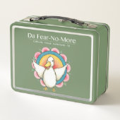 Gelukkige Yaneshwari Metalen Lunchbox (Achterkant)