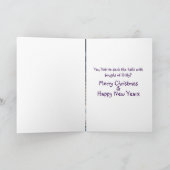 Gelukkige Yeti Feestdagen Kaart (Binnen)