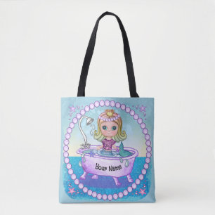 Gelukkige Zeemeermin Bad  Tote Bag