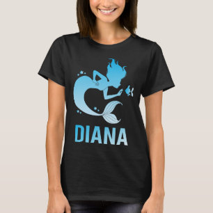 Gelukkige zeemeermin - Diana naam T-shirt