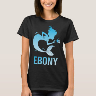 Gelukkige zeemeermin - Ebony Naam T-shirt