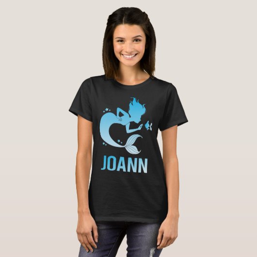 Gelukkige Zeemeermin - Joann Naam T-shirt (Voorkant volledig)