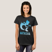 Gelukkige Zeemeermin - Natasha Naam T-shirt (Voorkant volledig)