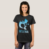 Gelukkige Zeemeermin - Selena Naam T-shirt (Voorkant volledig)