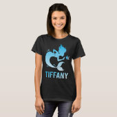 Gelukkige Zeemeermin - Tiffany Naam T-shirt (Voorkant volledig)