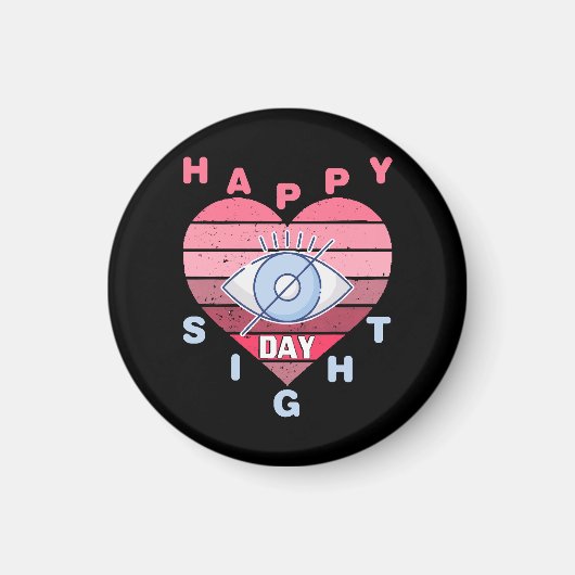 Gelukkige Zicht Dag Magneet (Voorkant)