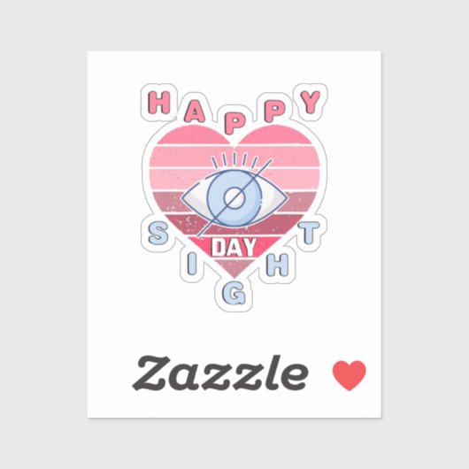 Gelukkige Zicht Dag Sticker (Vel)
