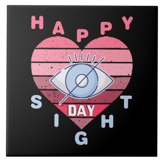 Gelukkige Zicht Dag Tegeltje (Voorkant)