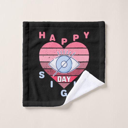 Gelukkige Zicht Dag Washandje (Wasdoekje)