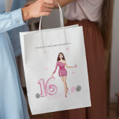 Gelukkige zoete zestien, 16e verjaardag medium cadeauzakje