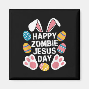 Gelukkige Zombie Jezus Dag Pasen Zombie Magneet