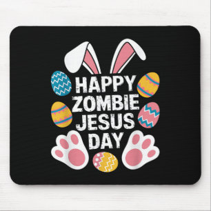 Gelukkige Zombie Jezus Dag Pasen Zombie Muismat