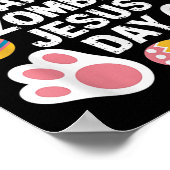 Gelukkige Zombie Jezus Dag Pasen Zombie Poster (Hoek)