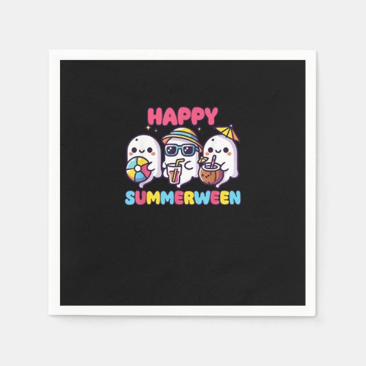 Gelukkige zomer Halloween Grappig Servet (Voorkant)