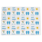 Gelukkige Zomer Patroon Grote Gift Bag Groot Cadeauzakje (Voorkant)