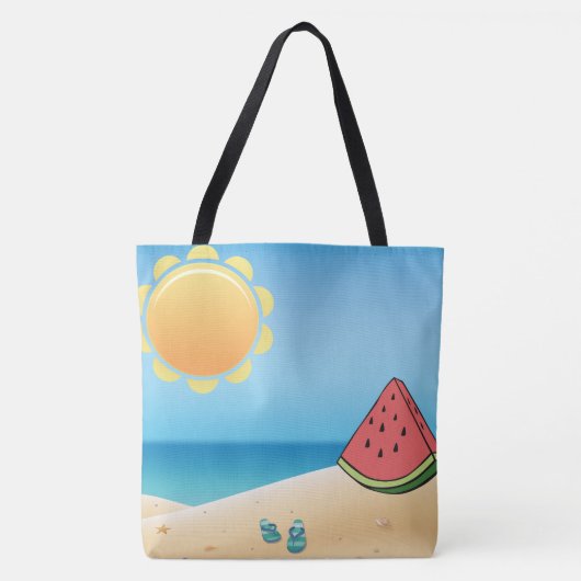 gelukkige zomer tote bag (Voorkant)