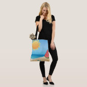 gelukkige zomer tote bag (Op model)