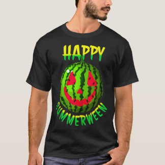 Gelukkige Zomer Watermeloen Oo Lantaarn T-shirt